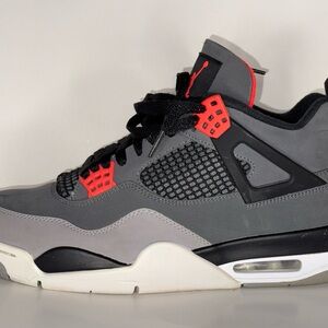 Jordan Gray and Red Sneakers